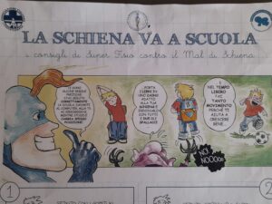 La Schiena va a scuola Fumetto 2